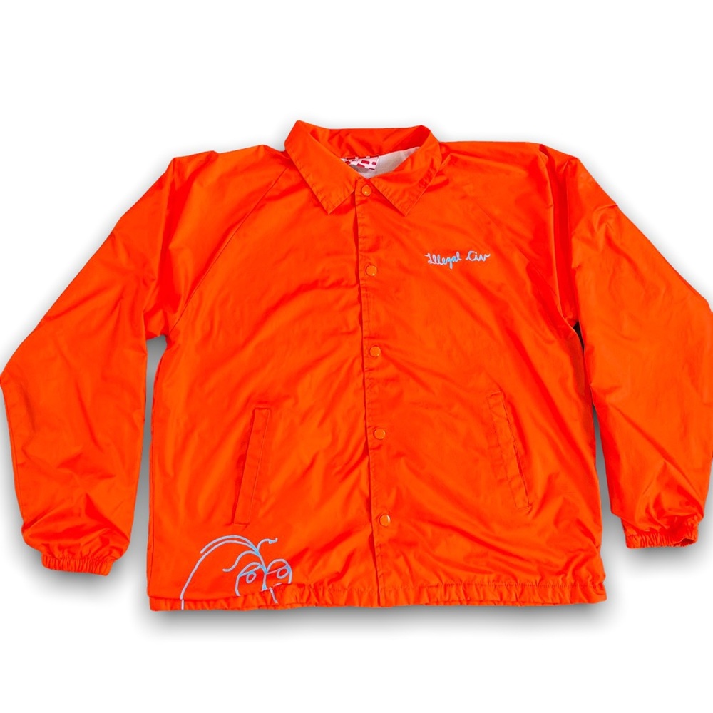 Orange Illegal Civ Button Up Jacket - image 1
